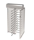NICE TURNSTILES CAGEOL4316 Single gate with 4-arm rotor, 90° angle with servo driven - AISI 316 brushed stainless steel structure
