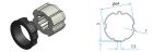 FAAC A4505_0509S TM2 AD45 - TM2 45 Adattatore per tubo ZF 64mm