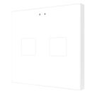 ZENNIO ZVIF2VTW Tastiera capacitiva Flat, 2 Tasti + T° bianco