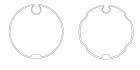 NICE 800.00.00 Ogive 70x (8 to 1.5) wheel + concentric crown