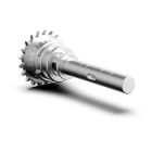 2056L Pignone Da 1/2" Z20 Con Albero E Cuscinetto Fadini 2056l