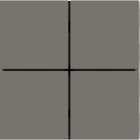 EKINEX EK-TQQ-FGL Kit 4 tasti FF (Form/Flank/NF) quadrati (40x40) Colore Grigio Londra