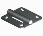 SOMMER 25933 Cerniera intermedia inox. 2.5 mm