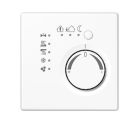 JUNG LS2178WW Termostato per ambienti KNX con accoppiatore bus integrato e manopola di regolazione del valore di temperatura- bianco alpino