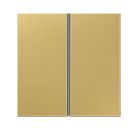JUNG ME2402TSAC Copritasto per modulo sensore 2 canali- mod. LS990- ottone classico