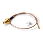 SATEL IPX-SMA Adattatore per la connessione di un antenna esterna con connettore SMA su un modulo GSM dotato di connettore IPX. lunghezza 25 cm