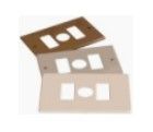 WOLF SAFETY W-PL-2x Placca Magic 2 posti + foro per Jolly. 2B. Bronzo