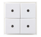 EELECTRON WB40A10KNX MINI PULSANTIERA 4 CANALI KNX CON LED BIANCA