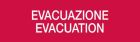 COOPER CSA INCENDIO CSA08642 DICITURA SERIE 50XX "EVACUAZIONE - EVACUATION"