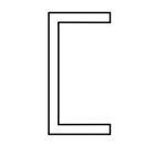 FAAC 105437 TK35 PROFILO A -U- GRZ 40X20X2 L=6500