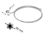 SOMMER 115210-2125 Cable EXS-40_2125 set di 2 pc