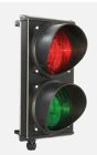 DOMOTIME SML2L230V Aluminium traffic light - 2 LED lights at 230 Vac - lens diameter 120 mm