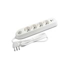 BTICINO BT-3684DBU Multisocket 4 schuko/bipas+inter+2 USB white