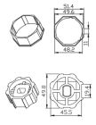 CAME 001YK5108 OCTAGONAL 52x0.7mm ECCENTRIC 0.6mm