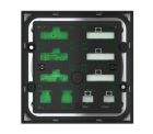 EKINEX EK-E20-TP-5TD-P 5-button keypad on the right with backlit text and proximity sensor