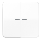 JUNG CD10921STRFWW KNX RF push button, 2 channels, alpine white