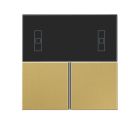 JUNG ME4093TSAC Set di pulsanti completo per controller ambientale KNX compatto 4093KRMTSD- mod. LS990- ottone classico