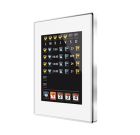 ZENNIO ZVI-Z41LIT-WC Touch Z41 Lite, cromo cornice bianco