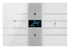 BLUMOTIX BX-RKWGT-SILVER QUBIK Termostato KNX multifunzione in vetro rettangolare