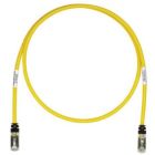 PANDUIT STP6X1MYL Copper Patch Cord- Cat 6A- Yellow S/FTP Cable- 1 meter