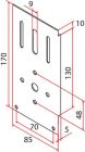 FAAC A4506_0559 TM2 SUP45 SUPPORT VERCELLI_1PCS