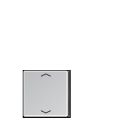 JUNG A404TSAPAL23 Key cover for sensor 4 c-channels. symbol mod. A500- keys 2 and 3- aluminium