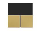 JUNG RCDME4092TSAC Key covers for KNX controller RCDLS4092M - classic brass