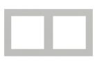 EKINEX EK-P2P-GA_ 2-place plastic plate - window 55x55
