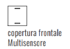 EKINEX EK-T1Q-GBB-ES2 Cover multisensore ES2 serigrafata Linea 71 (60X60) colore ottone