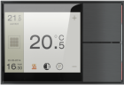 EKINEX EK-EF2-TP Touch&See control and display unit with 2-channel button - green/blue LEDs