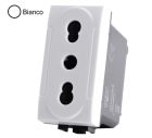 MAPAM 818B Bivalent Socket (16A-250V) Art 818B 2P White -