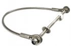 GIBIDI KFI400ING CAVO ARRESTO CADUTA (ACCIAIO INOX) - 400MM (CON GUAINA + ASTA INOX)