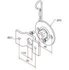 FAAC A5806_0552 TM2 SUP58 - 100x100 1PC SUPPORT