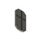 TKH SECURITY IPR-IX30-IK10-SPC-B Distanziatore per lettore Sirius IX30-IK10 (Nero)