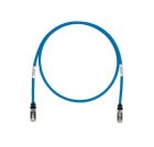 PANDUIT STP6X3MBU Copper Patch Cord- Cat 6A- Blue S/FTP Cable- 3 meters