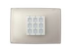 NICE WRT Rectangular wall plate, neutral transparent - 10 pieces