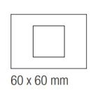 EKINEX EK-SRS-F Placca rettangolare finestra 60X60 in NTM