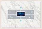 BLUMOTIX BX-F-RWMT4 QUBIK MARBLE Glass thermostat cover 4 Buttons 120x80 White