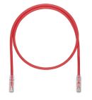 PANDUIT UTP6ASD3MRD Copper Patch Cord- Cat 6A SD- Red UTP Cable- 3 Meter