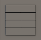 EKINEX EK-T4R-FGL kit 4 tasti Linea 71  rettangolari orizzontali (60 x 15) colore grigio londra