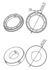 CAME 001YK9102 TONDO133X2mm