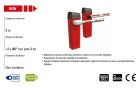 FAAC 104614 BARRIER B614 RED RAL 3020