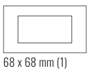 EKINEX EK-S2C-GBB Rectangular surface plate (71 and 20Venti ) in brass colour