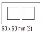 EKINEX EK-S2S-COP Placca Surface (71 e 20Venti ) rettangolare colore copper
