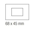 EKINEX EK-DRG-MA Placca rettangolare in plastica finestra 68X45