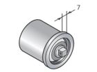 CAME 001YM0048 CAP WITH PIN D7.5 TUBE 40X1.5