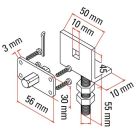 FAAC A4506_0630 Tm2 Sup45 Support - OMEGA+SQ.PIN SUP.ADJ.H_1PC