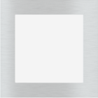 EKINEX EK-PQG-GBQ Placca FF/71 (Form/Flank/NF) quadrata in METALLO (ALLUMINIO) - 1 finestra