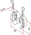 FAAC A4506_0554S TM2 SUP58 - SUPPORTO A CLIP_1PC