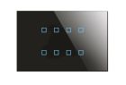 BLUMOTIX BX-R08B KRISTAL Tastiera KNX multifunzione in vetro rettangolare